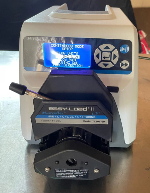 Cole-Parmer MasterFlex L/S Peristaltic Pump Drive 07522-20 w/ 77201-60 Pump Head