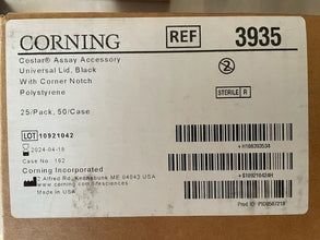 Corning Costar 3935 Universal Lid, Black (Case of 50) Brand New Selead