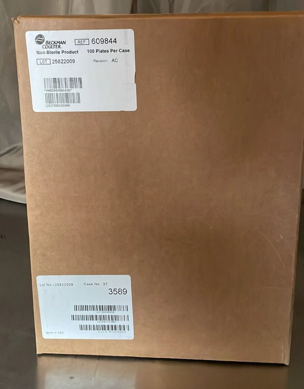 Beckman Coulter 96-WELL PLATES PS NONSTERILE 609844 case with 100 plates