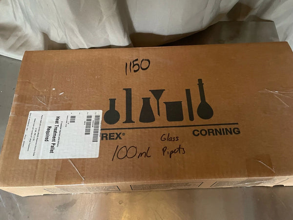PYREX 100mL ReusableGlass Volumetric Pipets Class A Colored Graduations 7100-100