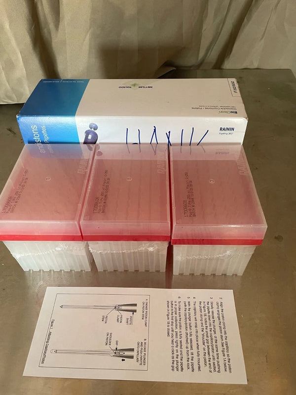 METTLER TOLEDO Rainin 250µL Capillary-Piston Pos-D Pipette Tips 17008608(180/cs)