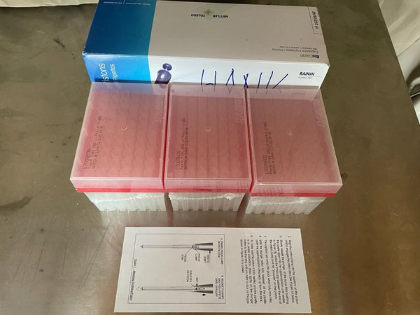 METTLER TOLEDO Rainin 250µL Capillary-Piston Pos-D Pipette Tips 17008608(180/cs)