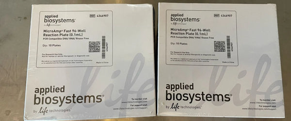 APPLIED BIOSYSTEMS 0.1mL MicroAmp Fast 96-Well Reaction Microplates ( 2 boxes)