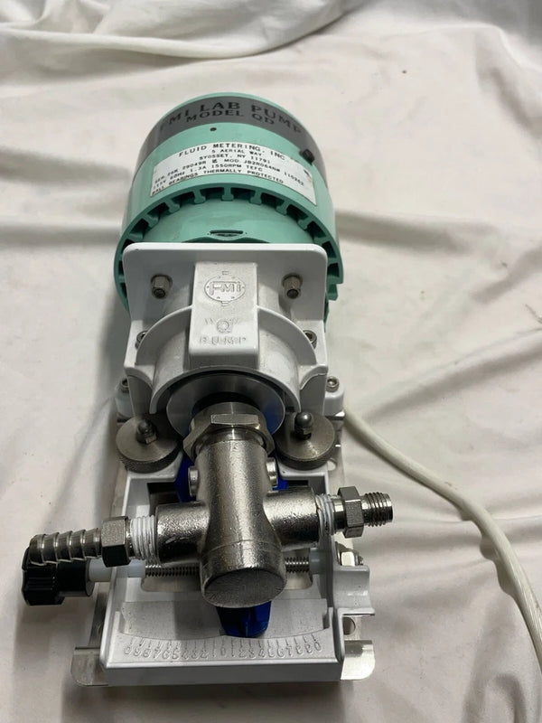 FMI Fluid metering Pump Q QD LC cerapump lab 1550rpm 30 days Warranty