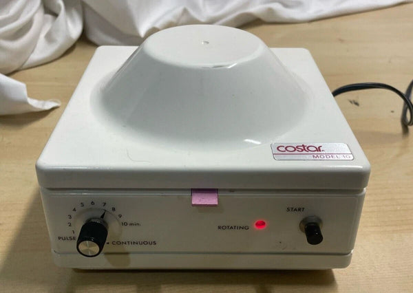 Costar Model 10 Mini Centrifuge 6 Fixed Position Angled Rotor Microcentrifuge